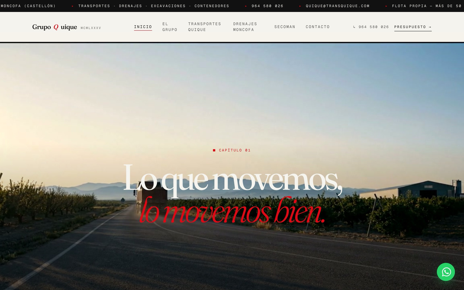 Grupo Quique — corporate site